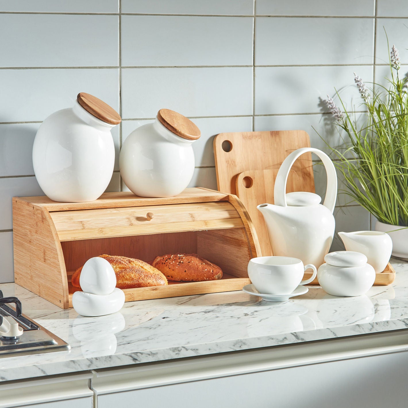 Porcelain Sugar Pot White