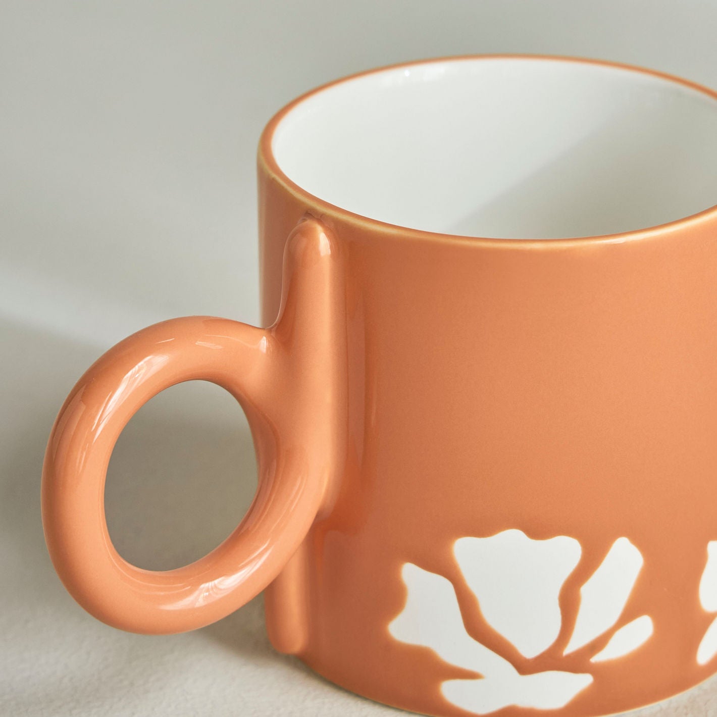 320ml Porcelain Mug Orange
