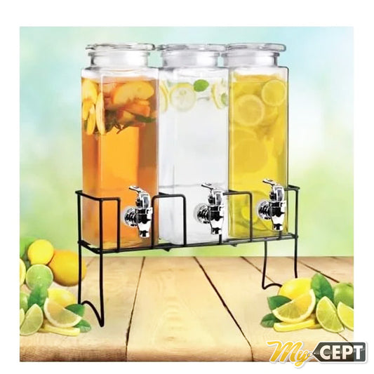 2.3L x 3 Beverage Dispenser with Stand