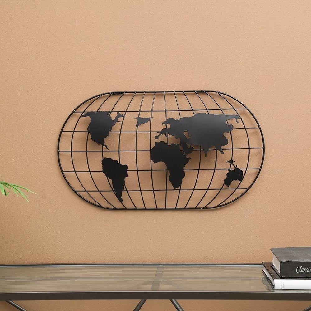 World Map Wall Decor