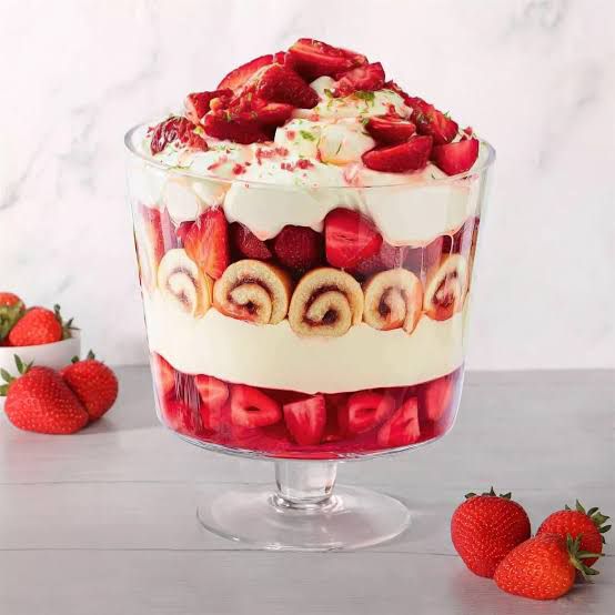 Large Dessert Glass Bowl