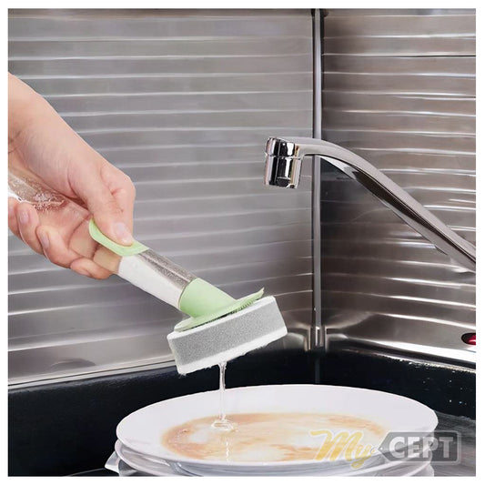 3-Pc Dishwashing Sponge Set - Green