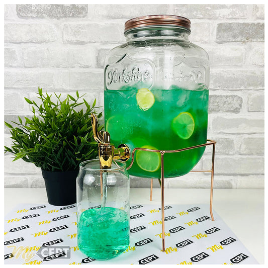 4L Glass Beverage Dispenser with Stand