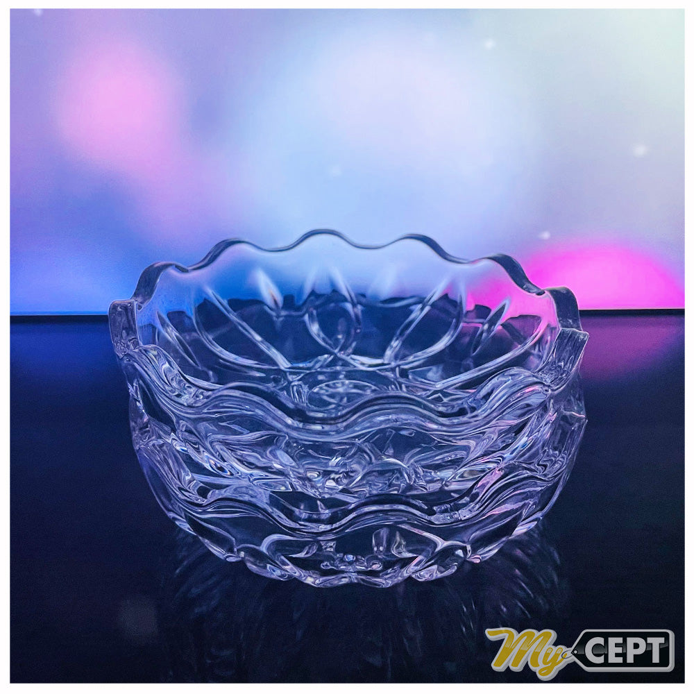 Crystal Glass Mini Bowls Set of 2