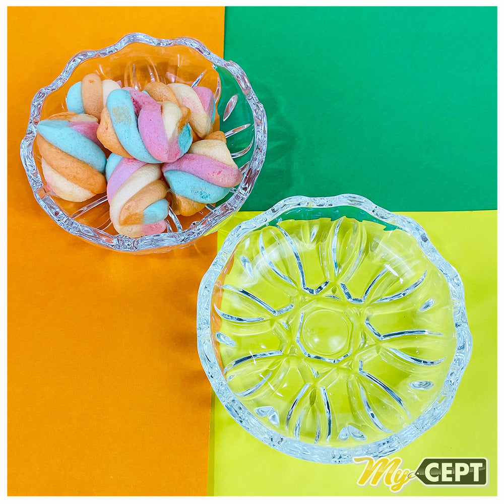 Crystal Glass Mini Bowls Set of 2