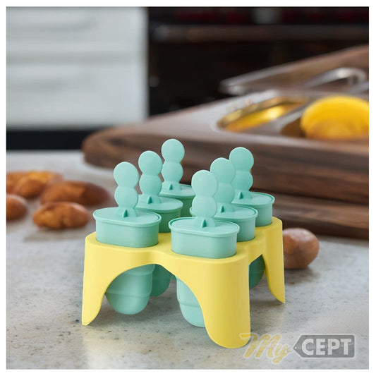 Ice Popsicle Maker - Turquoise/Yellow