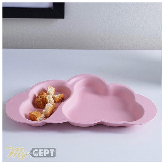 Kids Bamboo Platter Pink