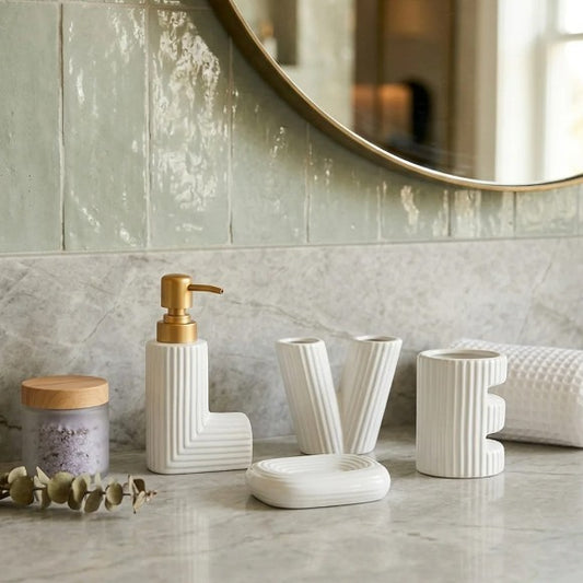4-Pc Bathroom Set LOVE
