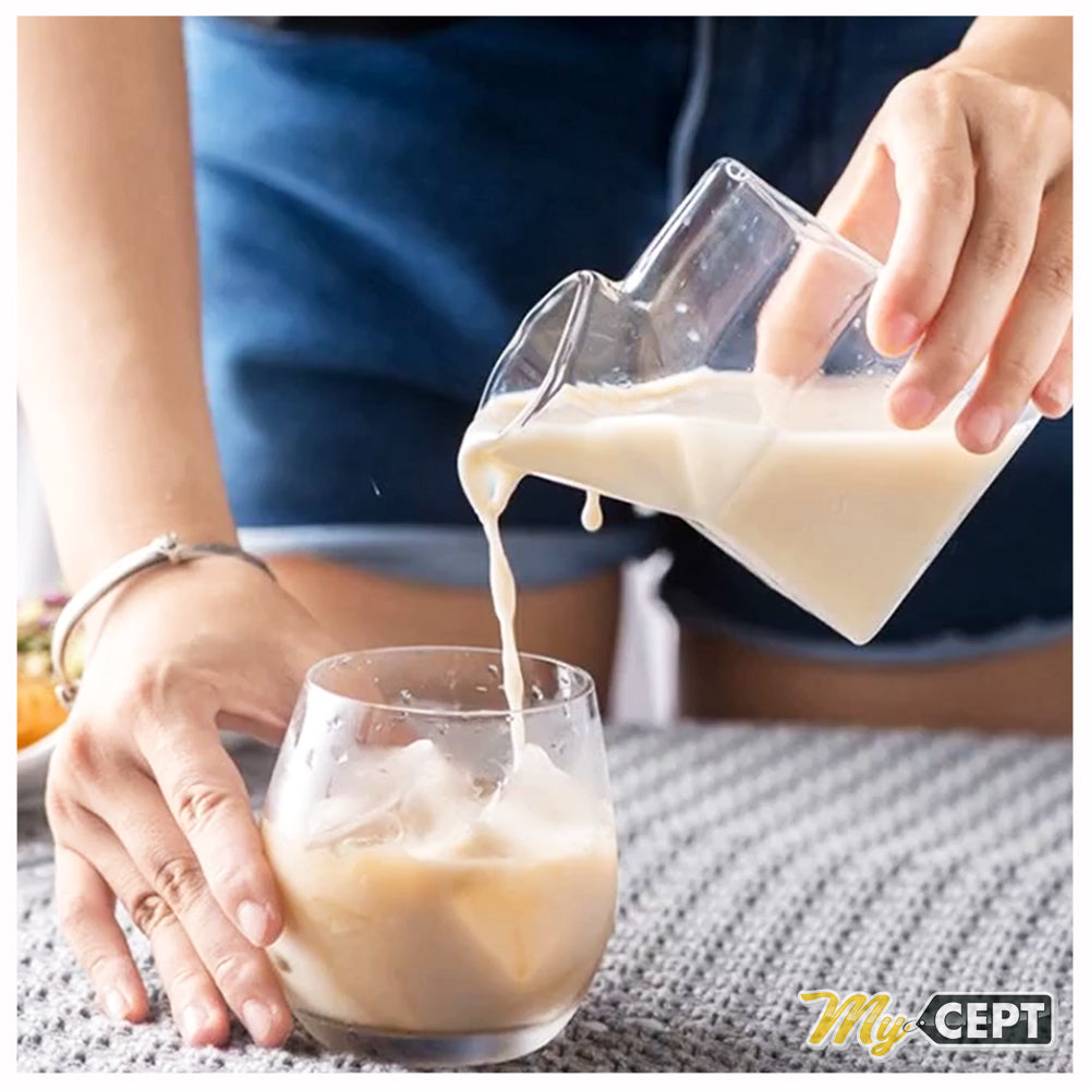 350ml Milk Box Shaped Glass