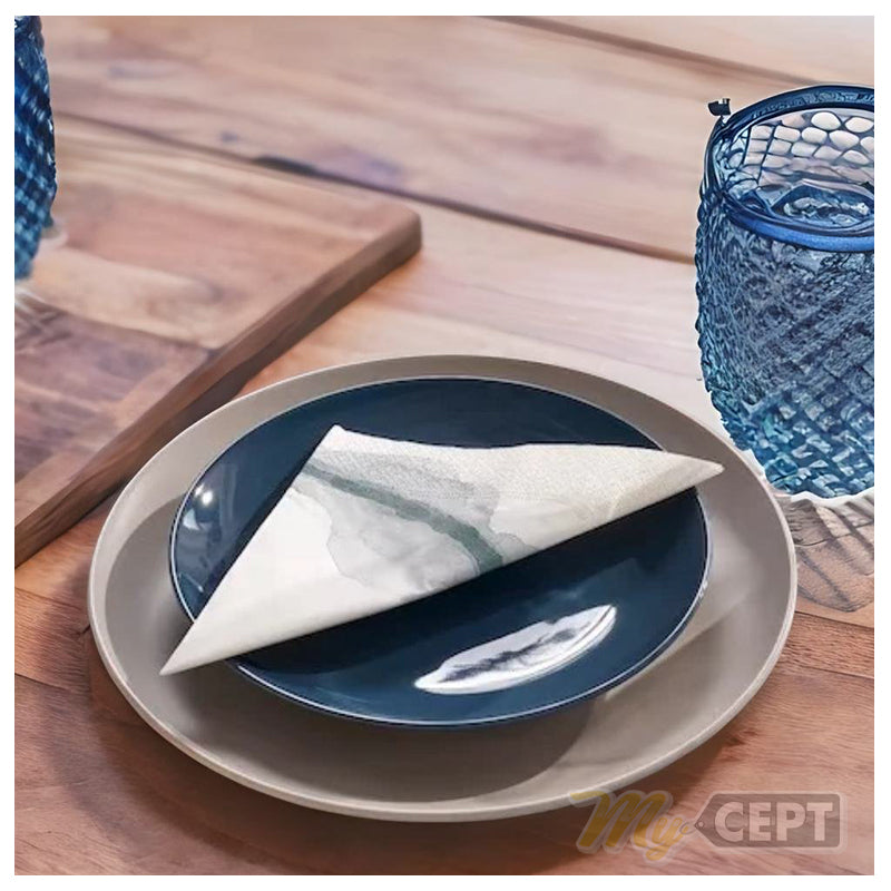 Napkin Grey Blue Texture Pack Of 30 MyCept Napkin grey blue texture pack of 30 mycept