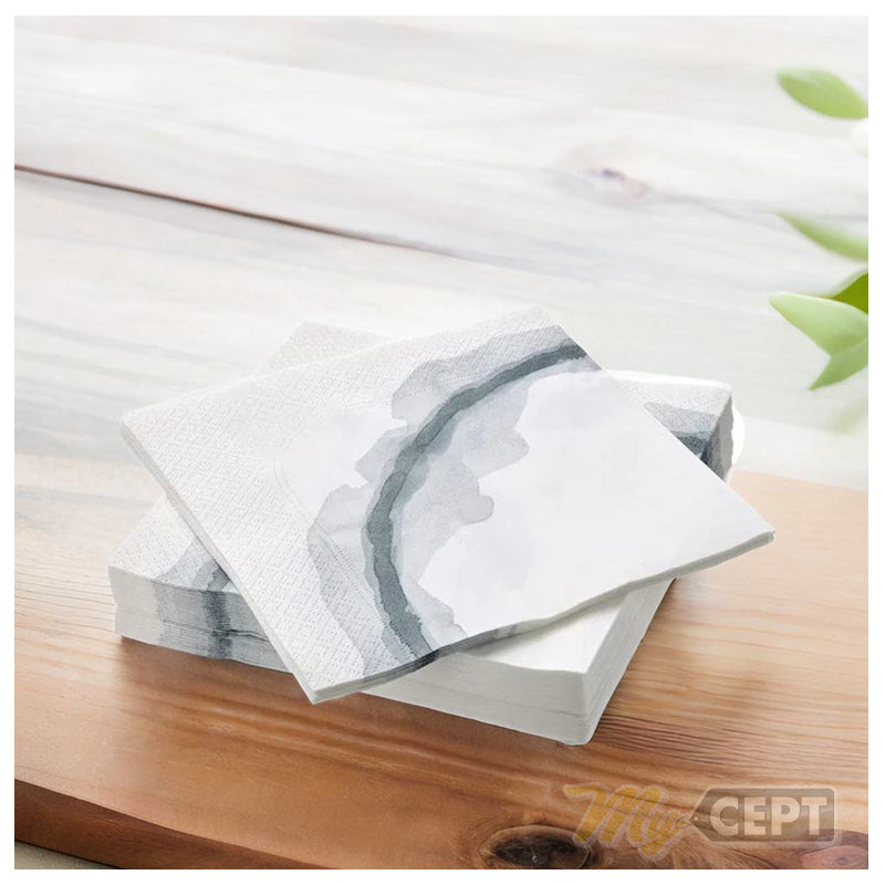 Napkin Grey/Blue Texture - Pack of 30