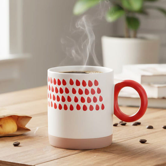 Tea/Coffee Mug Red Drops