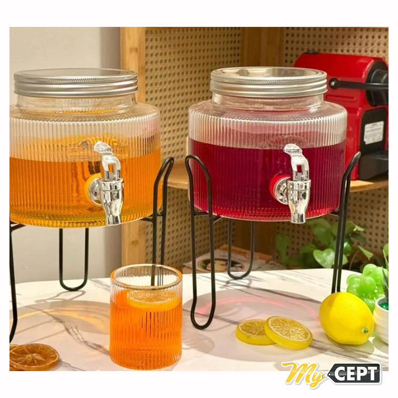 2.5L Round Beverage Dispenser with Stand