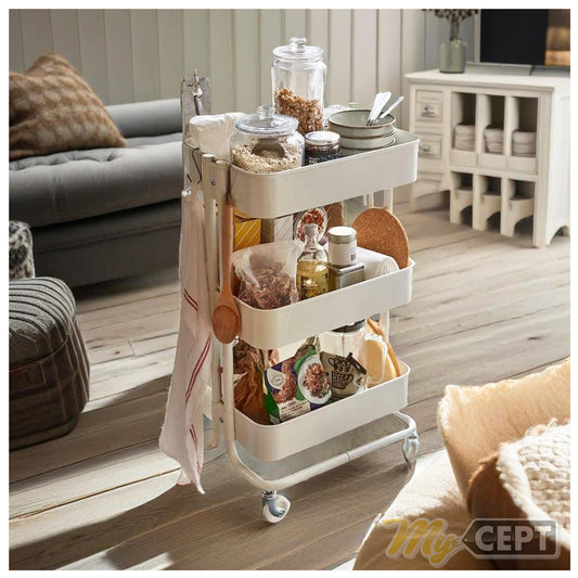 Kitchen Trolley - White