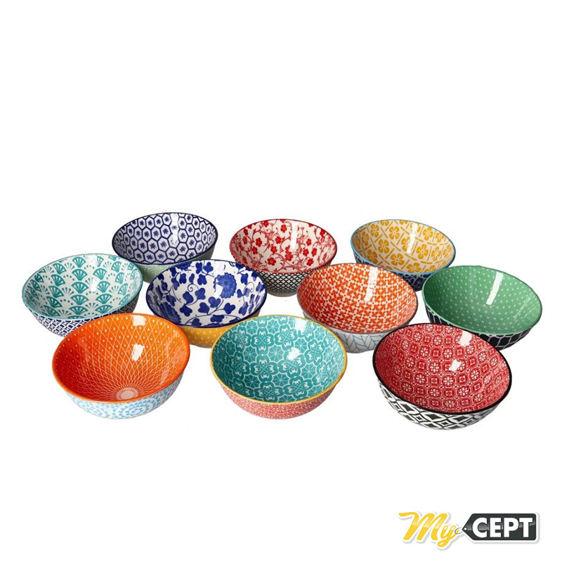 Porcelain Bowls Set of 10