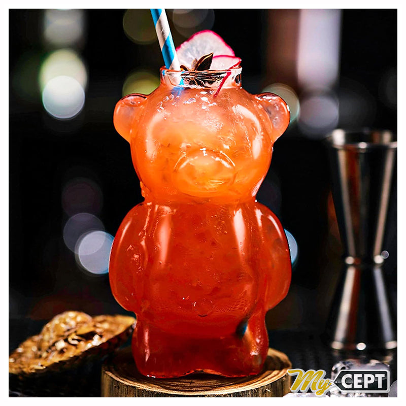 500ml Bear Shape Glass