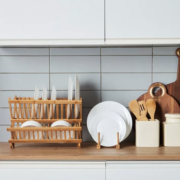 Bamboo Wood Dish Rack
