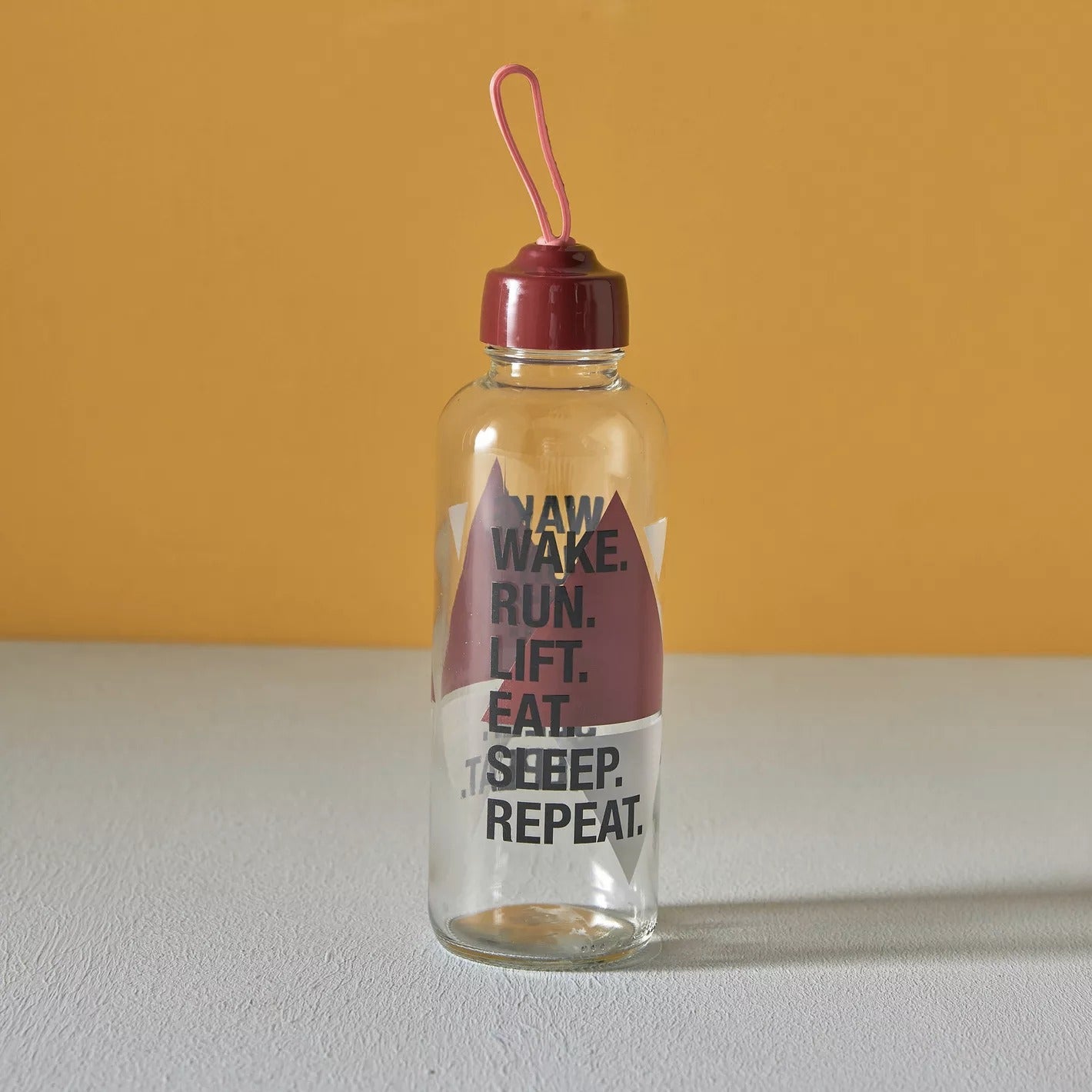 450ml Glass Bottle - Red