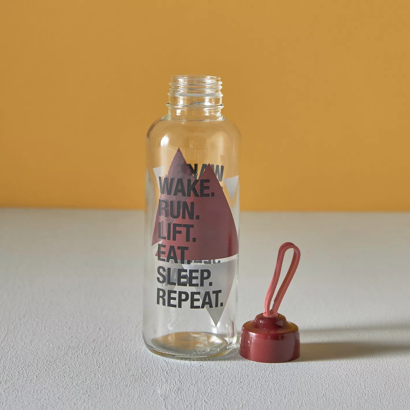 450ml Glass Bottle - Red