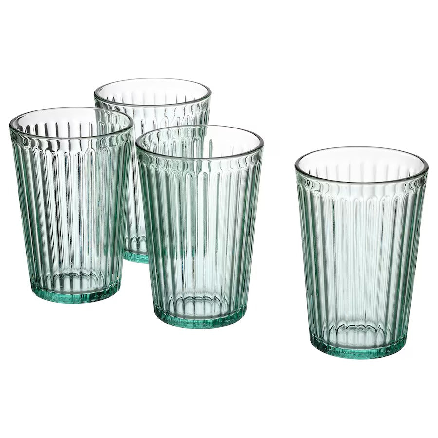 310ml Glass Set of 4 Green