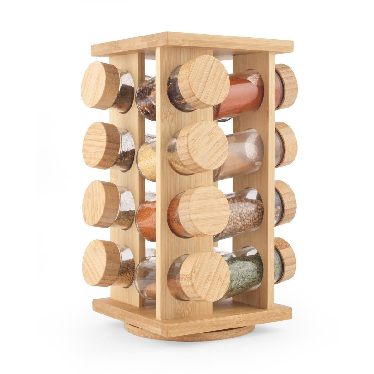 Set of 16 Spice Jars in Revolving Stand