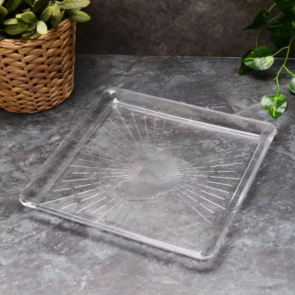 Square Glass Platter