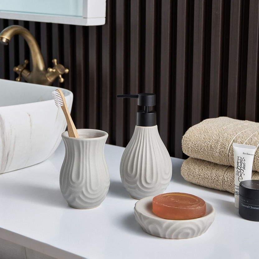 3-Pc Ceramic Bathroom Set