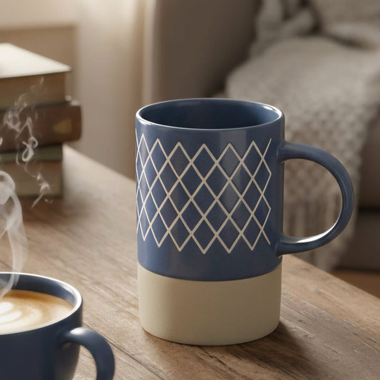 Large Ceramic Mug Blue