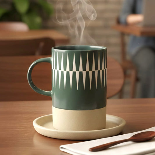 Large Ceramic Mug Green