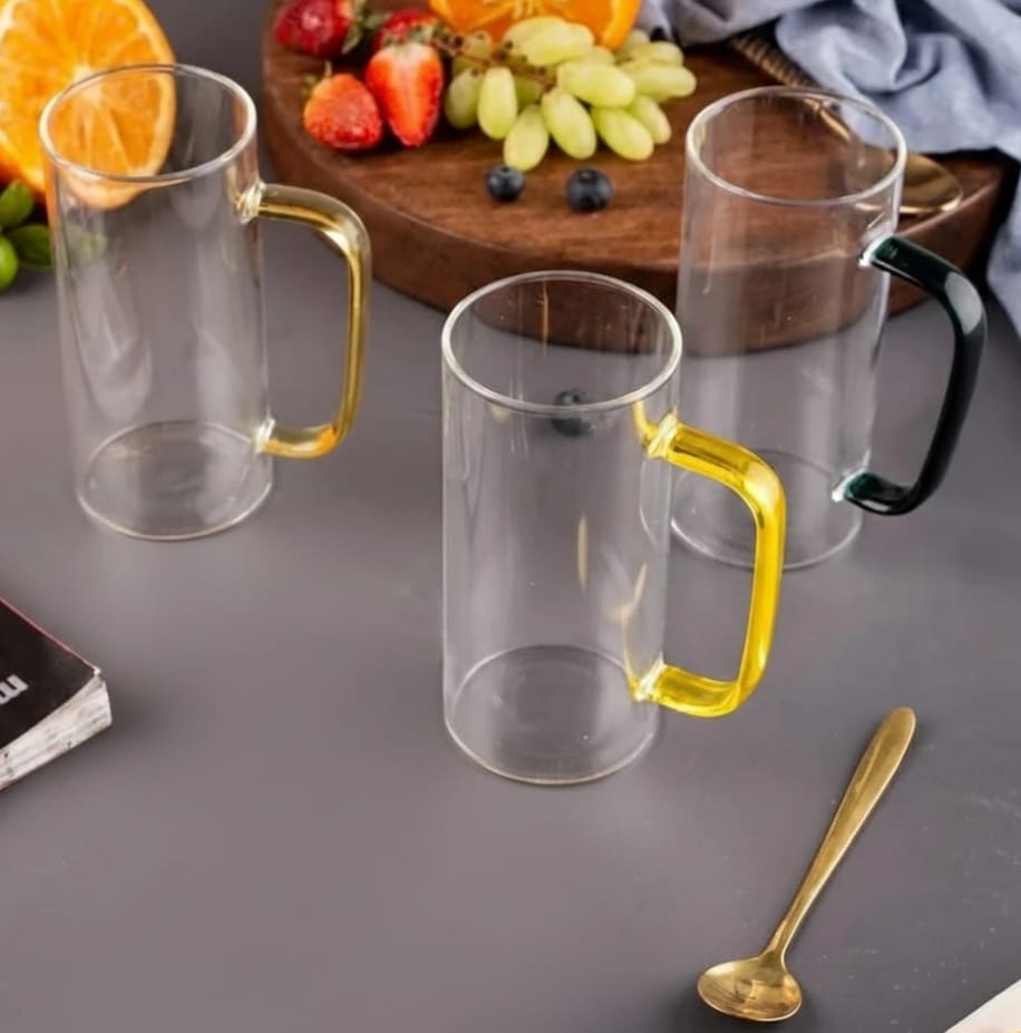 380ml Glass with Handle Pack of 2