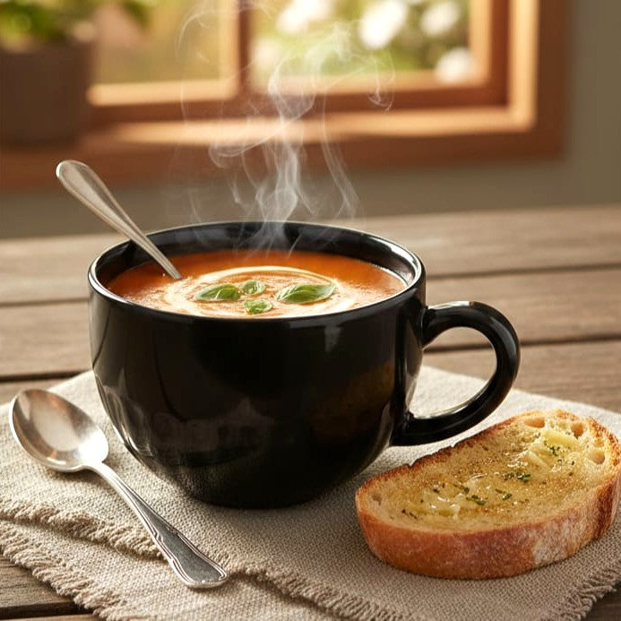 Wide Mouth Coffee Mug Black