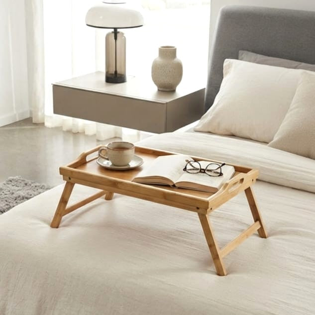 Foldable Wooden Bed Tray