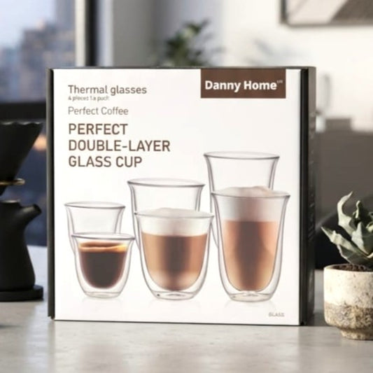 Double Wall Glass Set of 6