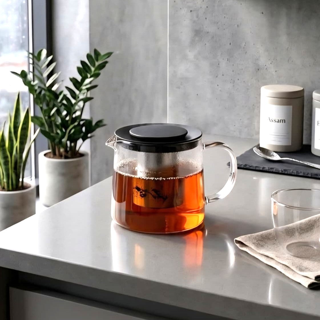1L Glass Tea Pot