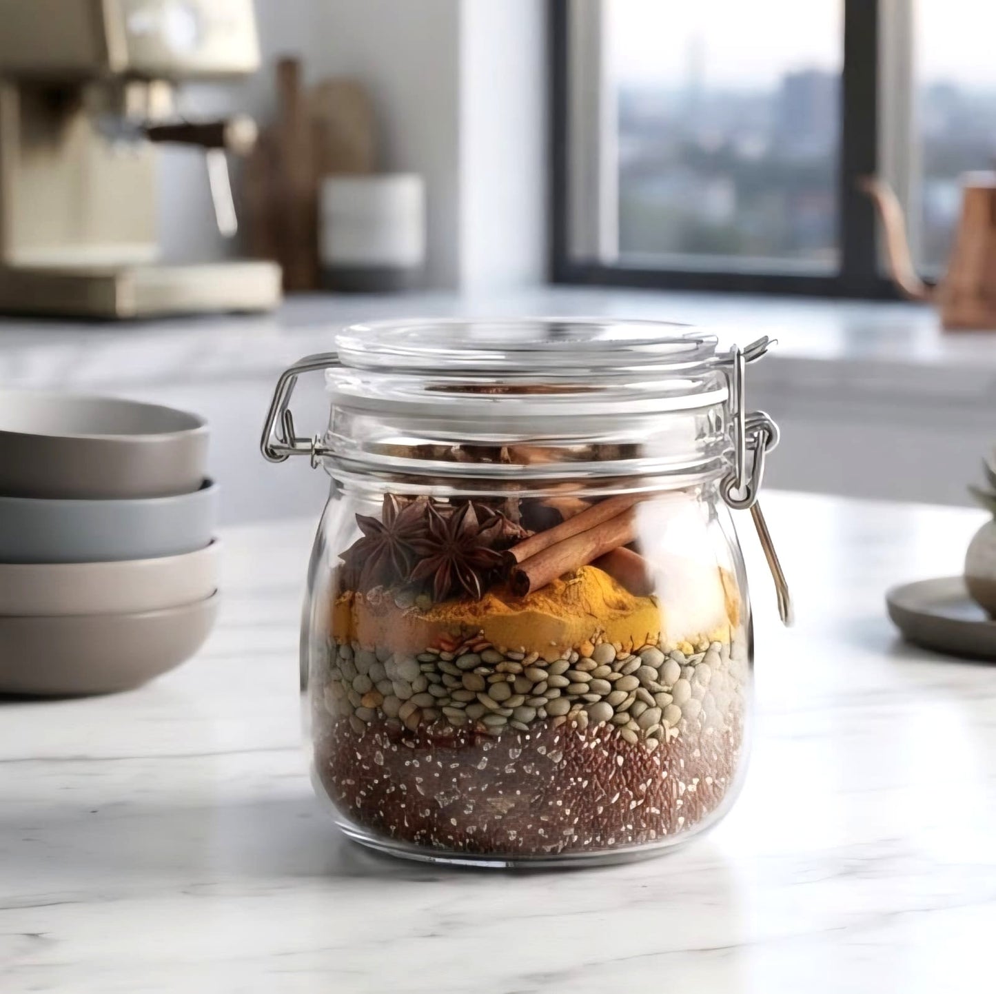 Airtight Glass Jar
