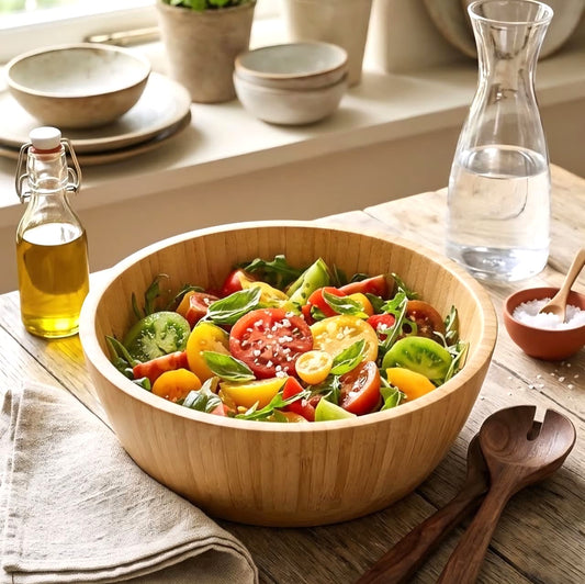 Wooden Bamboo Bowl
