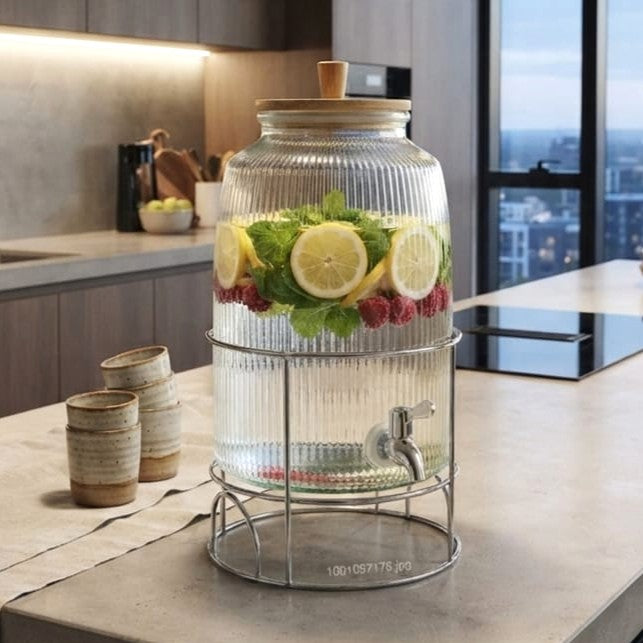6L Glass Beverage Dispenser