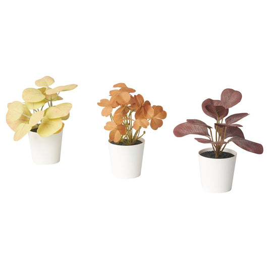 Artificial Plant Autumn Leaves Pack of 3
