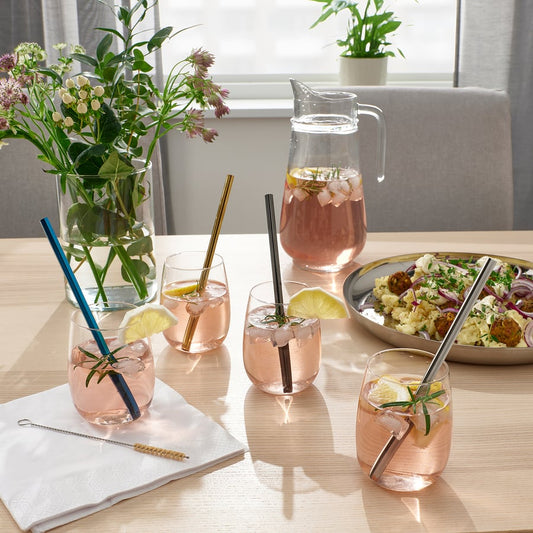 Steel Straw with Cleaning Brush