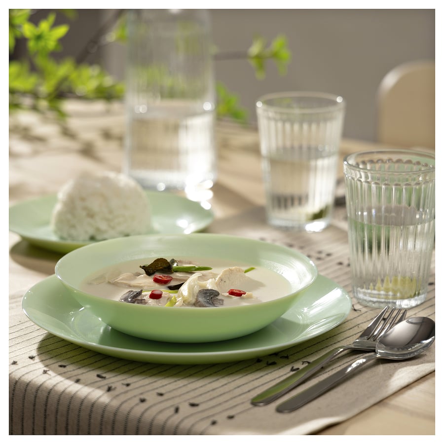 24-Pc Dinner Set Light Green