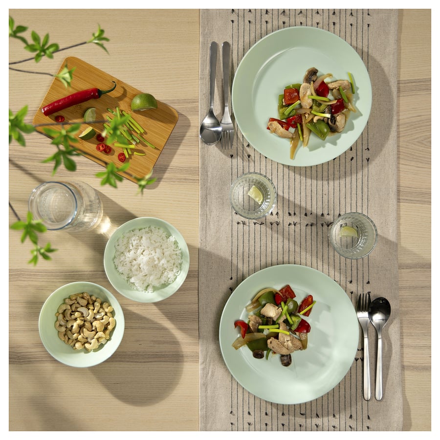 24-Pc Dinner Set Light Green