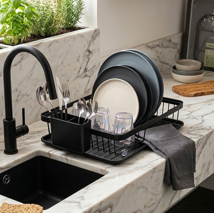 Dish Drying Rack - Black