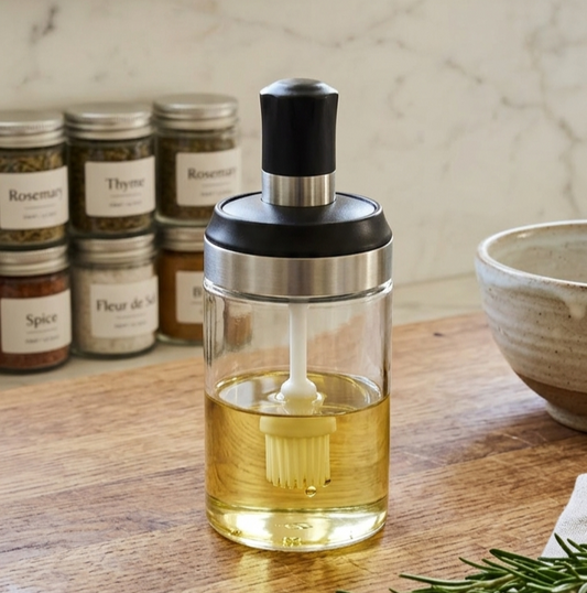 200ml Oil Bottle with Brush