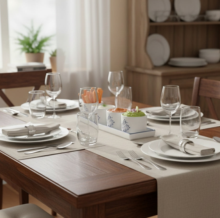 Set of 4 Dip Bowls with Platter