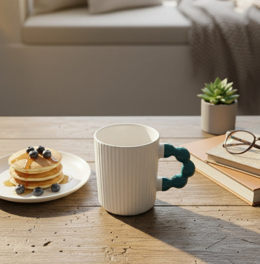 Textured Tea/Coffee Mug - Blue - 350ml