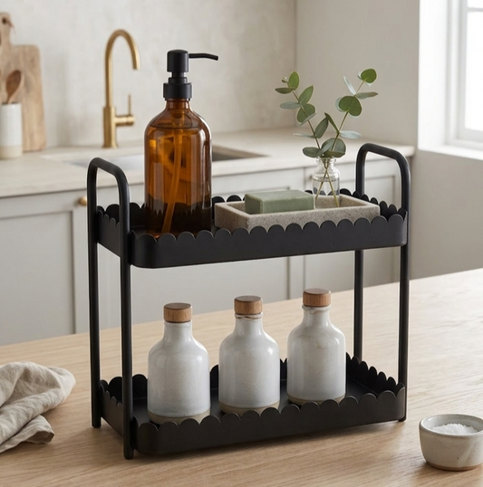2-Tier Metal Storage Rack