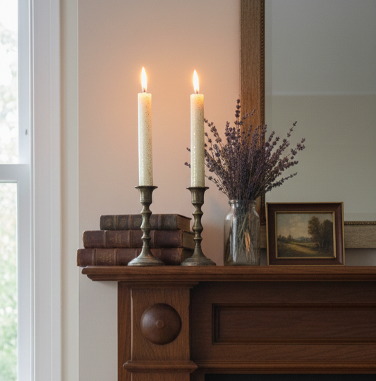 2 pc Dinner Candle Set - Sparkle