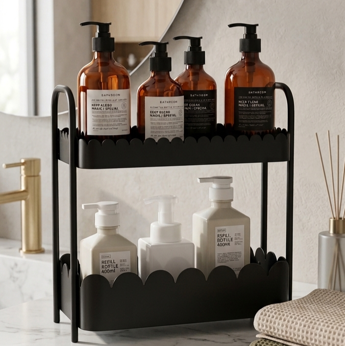 2-Tier Metal Storage Rack