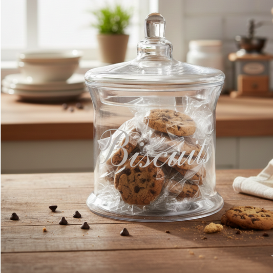 Decorative Glass Jar - Biscuits