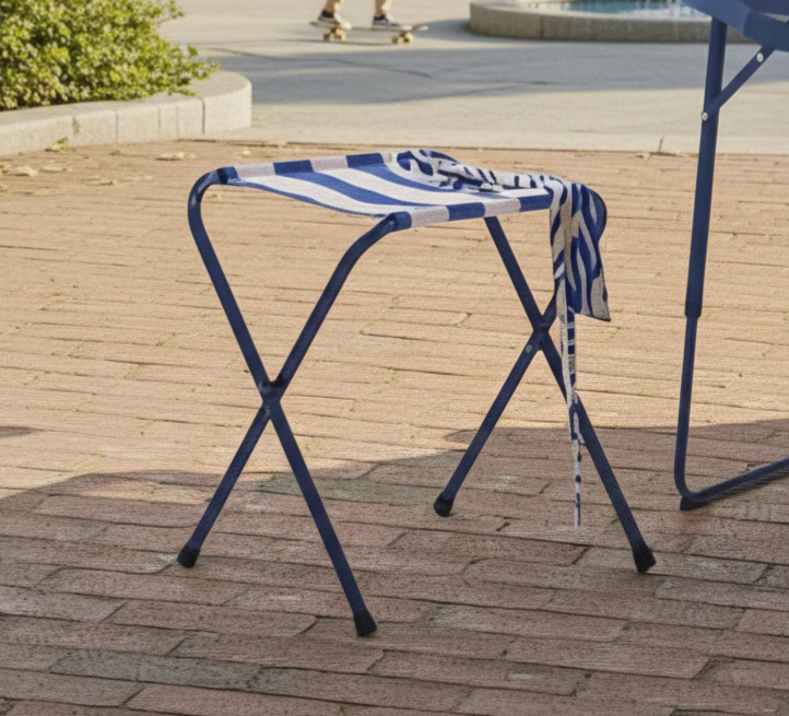 Foldable Stool Blue